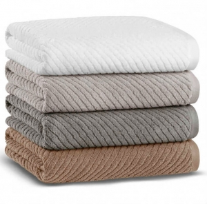 Полотенце махровое 33х33 Casual Avenue Chevron white (белый)