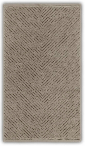 Полотенце махровое 33х33 Casual Avenue Chevron cabble stone (серо-коричневый)