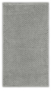 Полотенце махровое 33х33 Casual Avenue Chevron carbon (серый металлик)