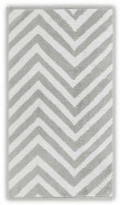 Полотенце махровое 33х33 Casual Avenue Chevron Yarn Dyed ivory/fog (слоновая кость/светло-серый)