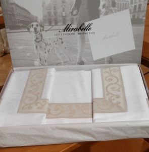 Постельное белье евро Mirabello San Marco v01 avorio