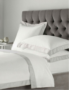 Постельное белье евро Diamond light grey от ElHomme