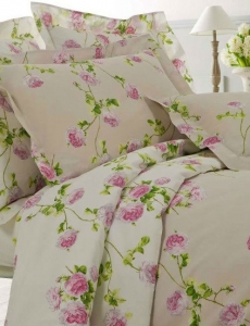 Постельное белье евро 200х200 Mirabello Scented rose dauble col 09 pink/beige