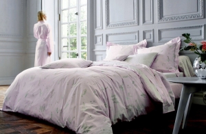 Постельное белье 2 спальное евро Blanc des Vosges Lily poudre