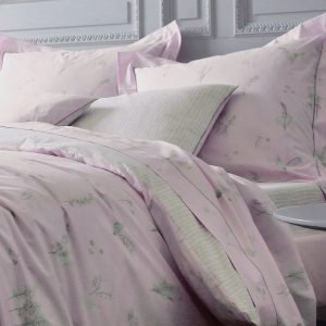 Постельное белье 2 спальное евро Blanc des Vosges Lily poudre