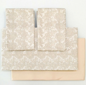 Постельное белье 1,5 спальное Blumarine Macrame beige