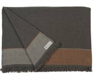Плед Yodin grey-cream-orange 160х200 от Verena von eschenbach