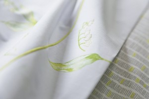 Постельное белье 2 спальное евро Blanc des Vosges Lily gris