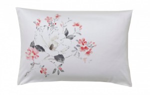 Постельное белье 2 спальное евро Blanc des Vosges Magnolias capucine