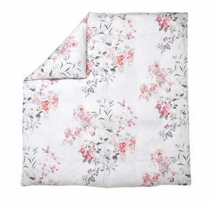 Постельное белье 2 спальное евро Blanc des Vosges Magnolias capucine