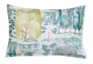 Постельное белье 2 спальное евро Sanderson Au bord de l'eau celadon