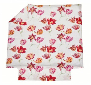 Постельное белье 2 спальное евро Sanderson TULIPE MANIA FUCHSIA