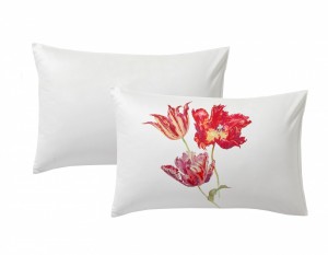 Постельное белье 2 спальное евро Sanderson TULIPE MANIA FUCHSIA