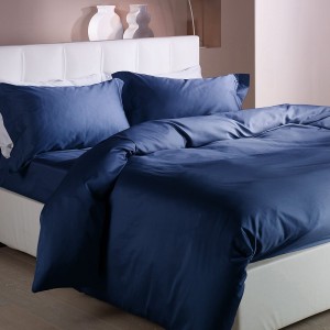 Пододеяльник 155х200 Caleffi Unita бязь blu/avio