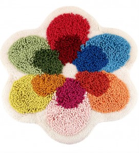 Коврик для ванной d-75 PHP Home Philosophy Flower power Коврик для ванной d-75 PHP Home Philosophy Flower power