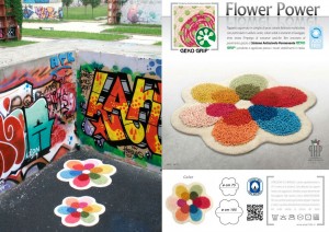 Коврик для ванной d-75 PHP Home Philosophy Flower power