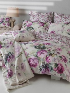 Постельное белье евро Mirabello MOON PEONY R09 rosa