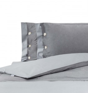 Постельное белье евро Mirabello CHARME N41 grigio