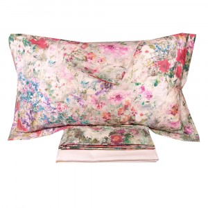 Постельное белье евро Mirabello RENOIR R19 rosa