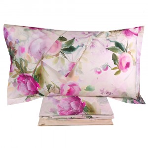 Постельное белье евро Mirabello MOON PEONY R09 rosa