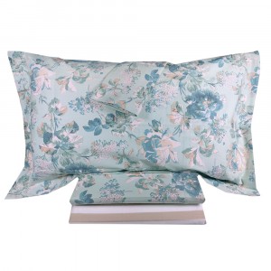 Постельное белье 1,5 спальное Mirabello ENGLISH ROSE 02V голубой
