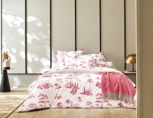 Постельное белье 2 спальное евро PROMENADE BOIS DE ROSE от Blanc des Vosg