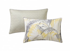 Постельное белье 2 спальное евро PALM HOUSE ANTHRACITE от Blanc des Vosg
