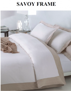 Постельное белье евро Mirabello SAVOY FRAME 0056 beige/ sabbia