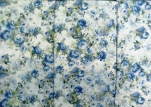 Постельное белье евро Mirabello MOON FLOWERS U04 azzurro