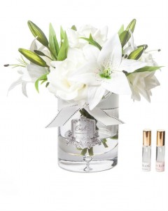 Букет белые розы и лилии ROSES&LILIES WHITE от Cote Noir