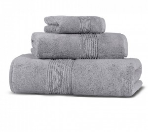 Полотенце махровое 50х76 Hamam Galata Organic dark frost (серо-голубой)