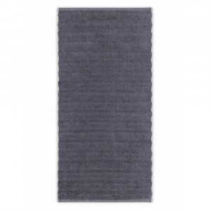 Полотенце махровое 70х140 Hamam Ash Ribbed Anthracite (антрацит)