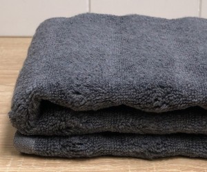 Полотенце махровое 70х140 Hamam Ash Ribbed Anthracite (антрацит)