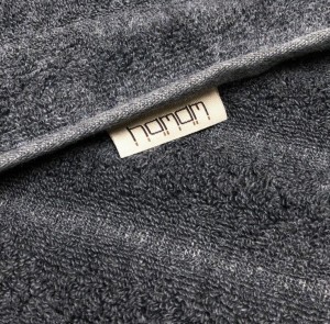 Полотенце махровое 70х140 Hamam Ash Ribbed Anthracite (антрацит)