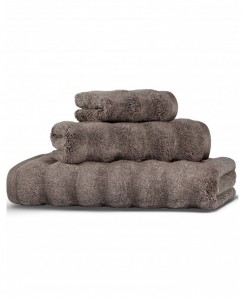 Полотенце махровое 100х150 Hamam Ash Ribbed Brown (коричневый)