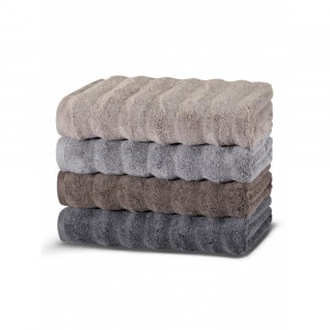 Полотенце махровое 30х40 Hamam Ash Ribbed Brown (коричневый)