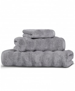 Полотенце махровое 100х150 Hamam Ash Ribbed Light Grey (светло-серый)