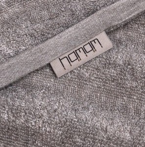 Полотенце махровое 30х40 Hamam Ash Ribbed  Atmosphere (светлый дым)