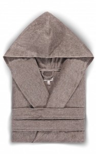 Халат махровый Hamam ASH Light Hooded Brown (коричневый)