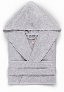 Халат махровый Hamam ASH Light Hooded Light Grey (светло-серый)
