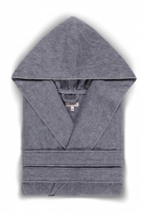 Халат махровый Hamam ASH Light Hooded Anthracite (антрацит)