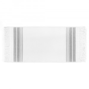 Полотенце 100х180 Hamam Marine Towel white-dark grey (белый-тёмно-серый)