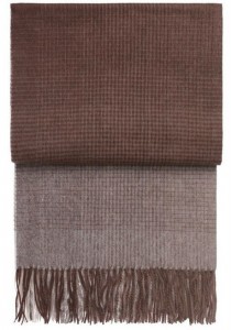 Плед 130x200 Elvang Horizon plum/cognac