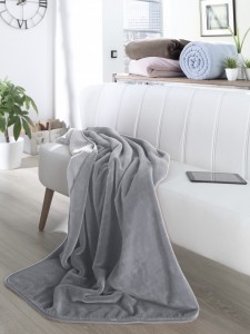 Плед 180х200 Biederlack Pure soft grau