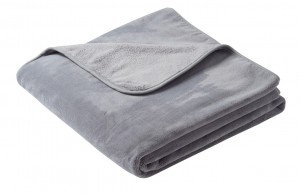 Плед 180х200 Biederlack Pure soft grau