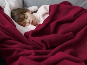 Плед 150х200 Biederlack Pure cotton brombeer