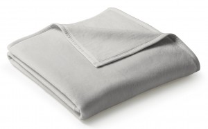 Плед 220х240 Biederlack Uno cotton silber