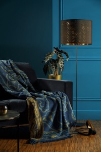 Плед 150х200 Biederlack Dark velvet paisley