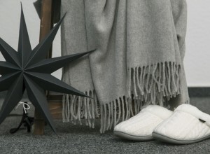 Плед 130х170 Biederlack Soft impression grau-silber