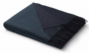 Плед 130х170 Biederlack Dark velvet turkis-marine
